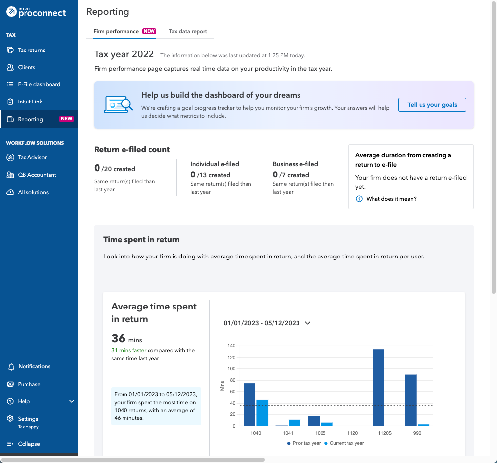 Intuit ProConnect Tax Custom Features